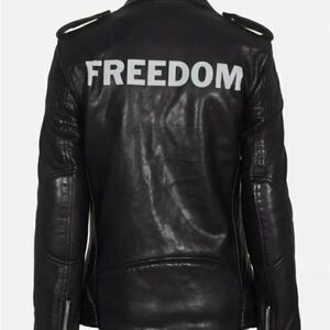 BLK DNM FREEDOM LEATHER JACKET SZ S